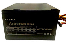 Apevia Astro450W 450W ATX Power Supply PSU 20+4 Pin SATA Molex PCIe Tested picture
