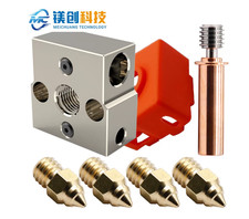CR6SE Aluminum Copper Plated Heater Block High Temp 3D Printer Hotend Part picture