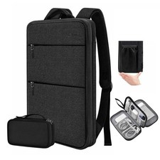 Slim Expandable Laptop Backpack with Small Case for 15-16 inch, Spill-Resista... picture
