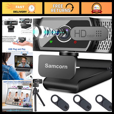 1080P HD Webcam with Microphone for PC, Laptop & Gaming - AutoFocus, Noise Reduc picture