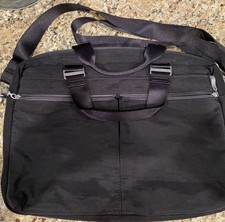 Baggalini Black Nylon Laptop Bag With Straps 11/14 Inch picture