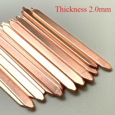 2pcs Copper Flat Heat Pipe for Cooling Laptop CPU GPU Heatsink  Thickness 2.0mm picture