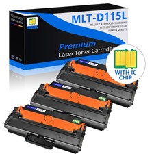 3PK MLT-D115L Toner Cartridge for Samsung sl-m2880fw sl-m2870fw Laser Printer picture