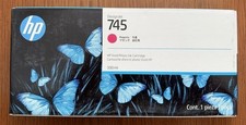 HP 745 Magenta 300ml Genuine OEM Ink DesignJet Vivid Photo NEW Sealed *EXP 2027* picture