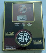 Vintage NEATO CD Labeler Kit & Software Mac/PC, New, Sealed, 1996 picture