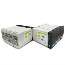 For HP 843 B Ink Cartridge For HP PageWide XL 5000 5100 Printer (K C M Y )*2 picture