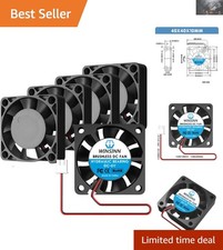 High-Performance 40mm 5V Hydraulic Bearing Fan - 5000 RPM 5-Pack for Electronics picture