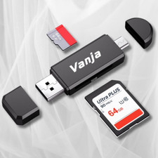 Vanja Micro USB OTG Adapter and USB 2.0 Portable Memory Card Reader for SD-3C picture
