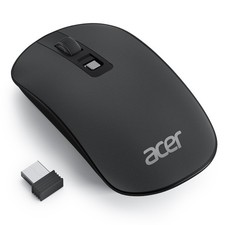Acer Computer Mouse Wireless, 2.4G Slim USB Wireless Mice with Black picture