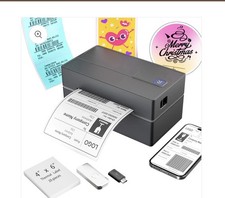 NULLTONEX Bluetooth Thermal Shipping Label Printer: 4x6 Wireless Mini Clear L picture
