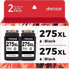 2PK PG-275XL Black Ink Cartridges for Canon TS3722 TS3522 TR4720 Printer Ink picture