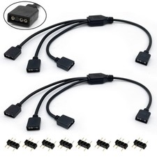 1-to-3 ARGB Splitter Cable, ARGB Cable, 5V 3 Pin Addressable RGB Splitter Ext... picture