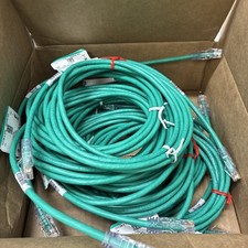 Qty 10 Panduit UTPSP9GRY Cat6 RJ45 to RJ45 Patch Cord 9ft Green T568B CM picture