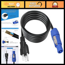 3-Prong Power Cable 20A 3 Pin PowerCON to NEMA 5-15P Connector Cord 10FT 16AWG picture