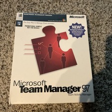 Microsoft Team Manager 97 Activity Manager New SEALED VINTAGE RARE picture