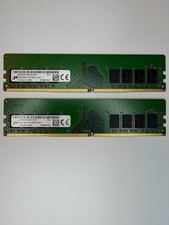 Micron 16GB Kit 2x8GB DDR4 2666MHz PC4-2666V UDIMM Desktop RAM Tested picture