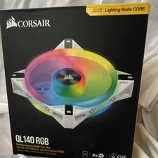 Corsair QL140 RGB 140mm White Case Fan, Magnetic Bearing, 4-Pin, Node CORE picture
