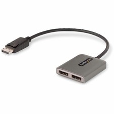 StarTech 2-Port DisplayPort MST Hub 1ft Built-in Cable Windows Only MST14DP122DP picture