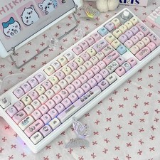 Anime Chiikawa Usagi Hachiware 102 Wireless Bluetooth Mechanical Keyboard New picture