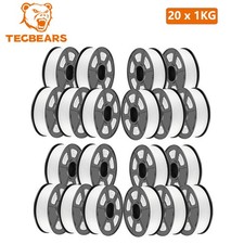 TECBEARS 20KG PETG High Speed Matte White 600mm/s 3D Printer Filament 1.75mm picture