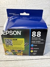 4pk Genuine Epson T88 Ink Cartridges Black & Color Combo Pack Set Exp. 2029 picture