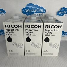Ricoh Priport Ink HQ-90 Lot of 6 817161 Black 1000ml for HQ7000 HQ9000 JP8000 picture