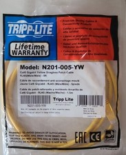 Tripp Lite 5ft Cat6 Gigabit Snagless Molded Patch Cable RJ45 M/M Yellow 5' (N... picture