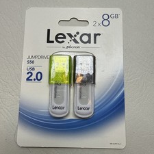 NEW Lexar 8 GB 2X = 16GB Jump Drive USB 2.0  picture
