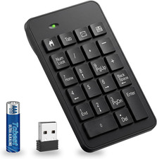 Wireless Number Pad with Battery, Enhanced Efficiency with 23 Keys Numeric Keypa picture