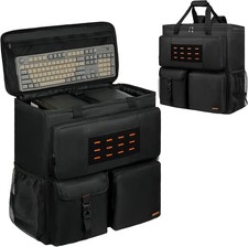 Computer Desktop Tower Large Carrying Case, PC Travel Case Backpack for ATX M... picture