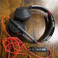 Poly Blackwire 3320 USB Wired Single-Ear On-Ear Boom Mic Volume/Mute Black/Red picture