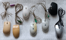 Vintage Computer Mouse Lot Microsoft Gateway 2000 Compaq GE Ativa Platinum picture