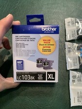 New Brother LC 103 Ink Cartridges.  3 BK, 2C, 1Y - 6 Total picture