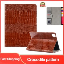 Crocodile Pattern Wallet Case For iPad 5/6/7/8/9th Gen Mini 6 7 Flip Stand Cover picture