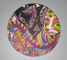 Psychedelic/Trippy Mini Round Mouse Pad picture