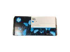 HP 745 Cyan Ink Cartridge F9K03A 300ml Genuine DesignJet Z2600 Z5600 OEM picture
