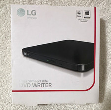 LG Ultra Slim Portable GP65NB60 USB 2.0 DVD Writer 8x M-DISC Silent Black picture