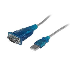 StarTech 17in (43cm) 1-Port USB to Serial Adapter Cable, USB-A to DB9 RS232, ... picture