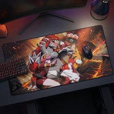 Magma Groudon EX Double Crisis Pokemon Mat Playmat Card Game XXL Mousepad 35x16
