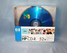 HP Invent CD-R 52x 700MB 80 Min Dual Slim Case - 10 Pack - NEW Sealed picture