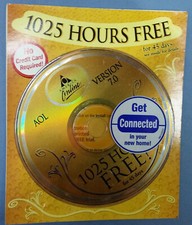 AOL America Online Vintage CD Disc  - GOLD CD 7.0 picture