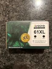 Ankink 61XL   2 black cartridges. One unopened, one used to print 5 pages. picture