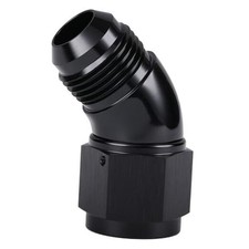 Black 10AN Swivel - 45 Degree Fitting Male to Female - Full Flow - 45 Degree picture