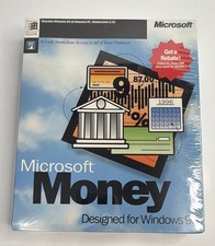 New Sealed Microsoft Money Windows 1995 Personal Finance W/CD English-MPN 66026 picture