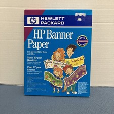 NIB HP Banner Paper for Inkjet Printers - Make Your Own Banners - 100 Sheets picture