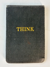 Vintage Black IBM THINK Pocket Notepad 1950 60s Advertising picture