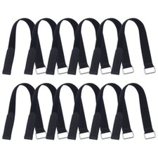 12 Pcs 18x1 Inch Adjustable Hook and Loop Fastening Nylon Strap with Buckle picture