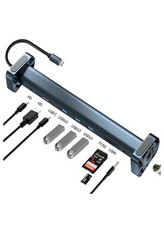 GENERIC 10 IN 1 USB C HUB DOCKING STATION USB C ADAPTER MULTI PORT - GRAY picture