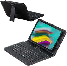 Navitech Black Keyboard Case For The Newmetab P40 Tablets 10+ Inch picture