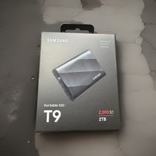 BRAND NEW SEALED Samsung T9 Portable 2TB 2000MB/s SSD - Black (MU-PG2T0B/AM) picture